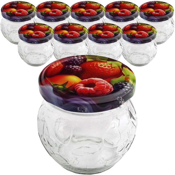 10x SŁOIK 200ML Z ZAKRĘTKĄ NA PRZETWORY DŻEM SŁOICZEK DO DESERÓW