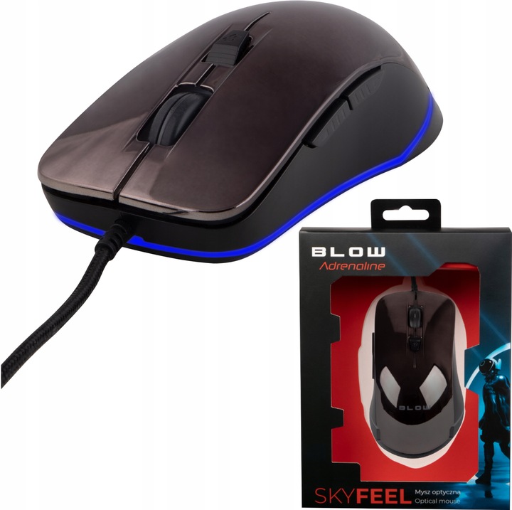 MYSZ MYSZKA KOMPUTEROWA OPTYCZNA SZYBKA PRECYZYJNA GAMINGOWA LED