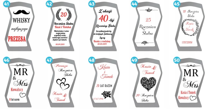 KARAFKA Z GRAWEREM NA PREZENT RÓŻNE OKAZJE 750ml