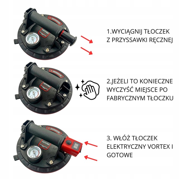 TŁOK POMPKA ELEKTRYCZNA DO PRZYSSAWEK PRÓŻNIOWYCH AUTOMAT SAMA DOPOMPUJE