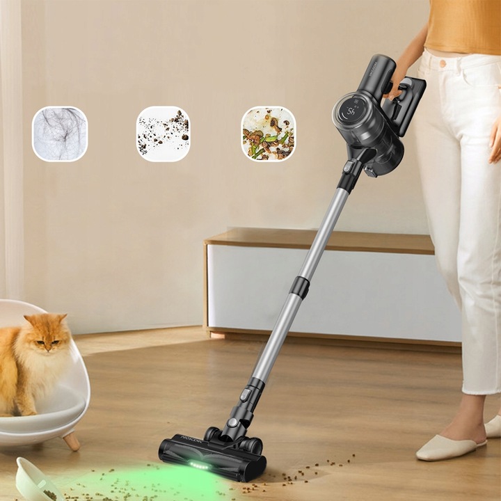 PROSCENIC P13/P12 Odkurzacz pionowy bezprzewodowy 6w1 400W 1,2L LED NOWOŚĆ