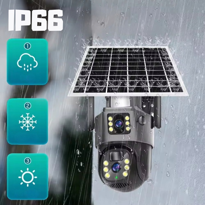 Kamera IP wewnętrzna, zewnętrzna Feniksen Kamera Solarna LS-CS3 PRO