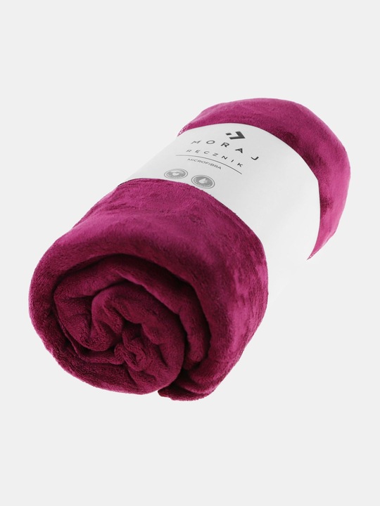 RĘCZNIK Z MIKROFIBRY SZYBKOSCHNĄCY BASEN bordowy PLAŻOWY