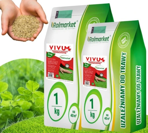 TRAWA MIESZANKA TRAWY z mikrokoniczyną koniczyna 2kg TRAWNIK SAMONAWOŻĄCY