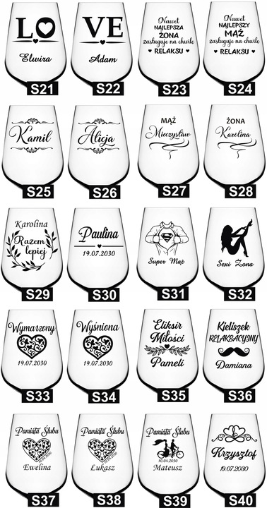 KIELISZEK do wina z grawerem na DZIEŃ KOBIET URODZINY kieliszek XXL