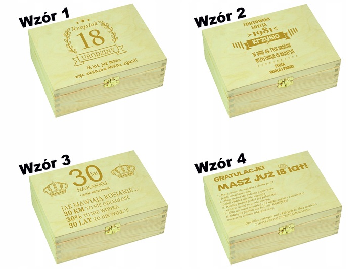 PUDEŁKO NIEZBĘDNIK PREZENT NA 18 30 40 50 URODZINY