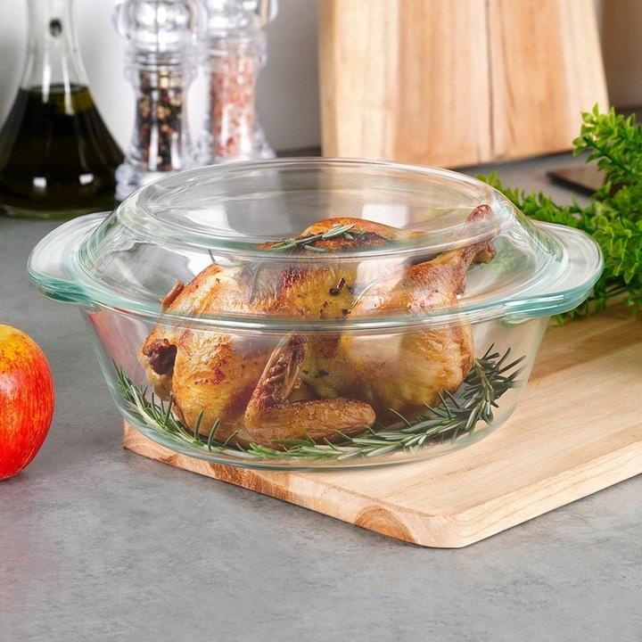 Naczynie ŻAROODPORNE szklane pieczenia do zapiekania forma brytfanka