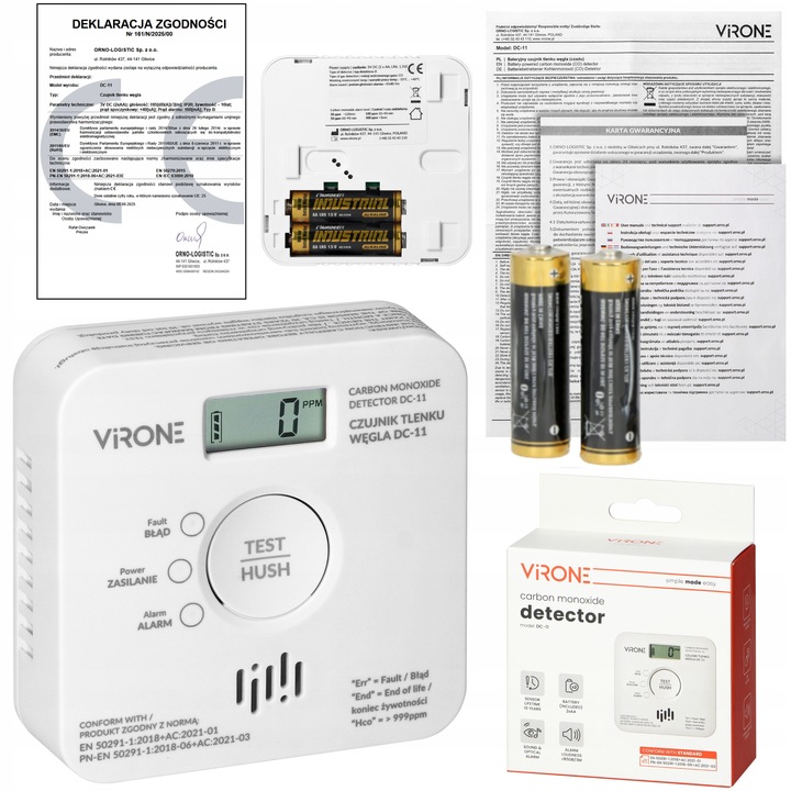 Czujnik Tlenku Węgla Detektor tlenku węgla Czadu NAJNOWSZY MODEL