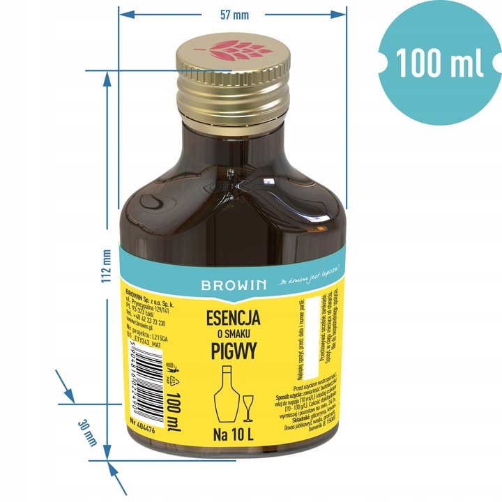 ZAPRAWKA Esencja PIGWA PIGWOWIEC NA 10 L ALKOHOLU