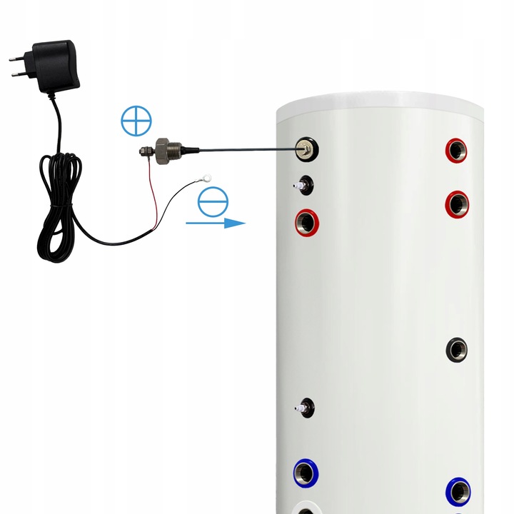 Anoda tytanowa 220mm anoda 1/2 do zbiornika bojler zasobnik CWU 100mA