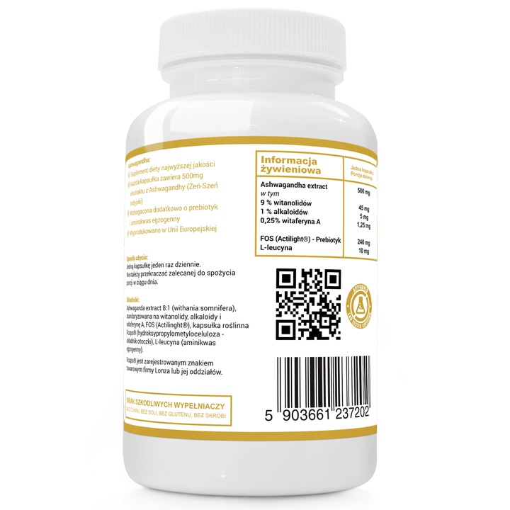 Alto Pharma suplement diety Ashwagandha 120 kapsułek EXTRACT