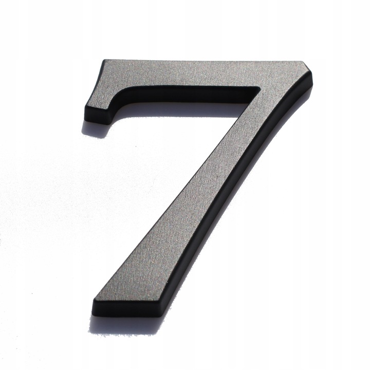 numer domu. numer na dom. cyfry na dom. tablica na dom. 3D premium grafit 7