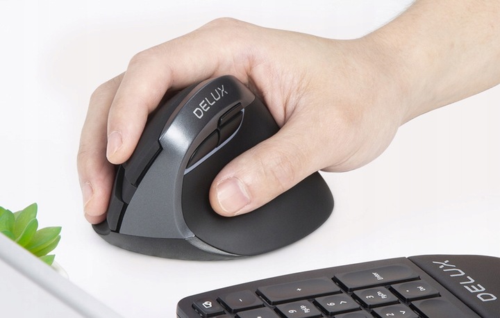Bezprzewodowa Mysz Pionowa Delux M618mini Db Ergonomiczna Mysz Bluetooth