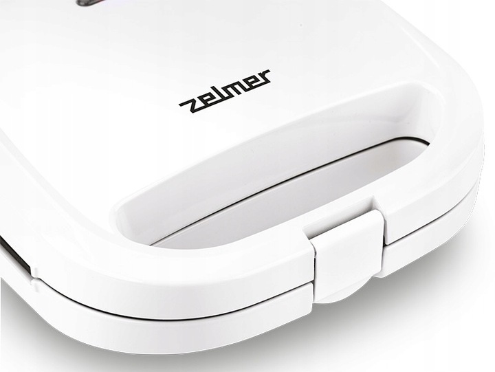 ZELMER TOSTER OPIEKACZ do kanapek ZSM7700 750W 2 tosty BIAŁY TRÓJKĄTY
