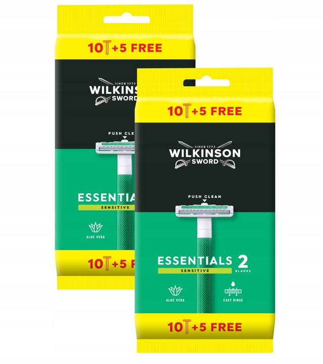 Wilkinson Extra2 Sensitive maszynki do golenia 15 x 2