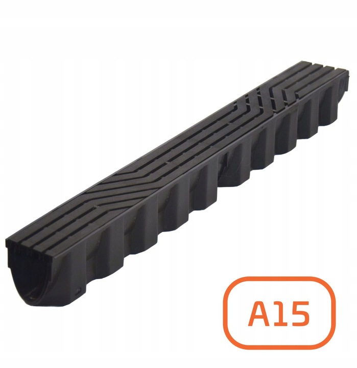 Odpływ liniowy do Garażu 3m x96x87mm do 1,5 Tony SLIM Kratka Czarna Z