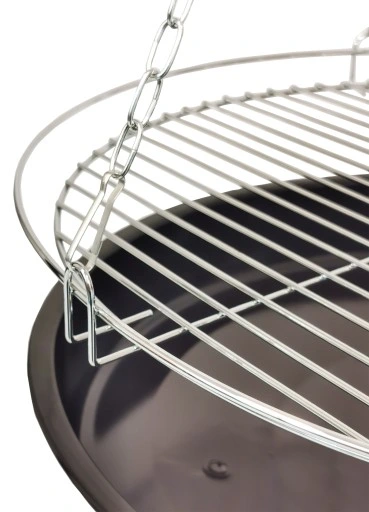 ZESTAW PALENISKO OGRODOWE 2w1 GRILL WĘGLOWY RUSZT + 6x MATA TEFLON BBQ 1000