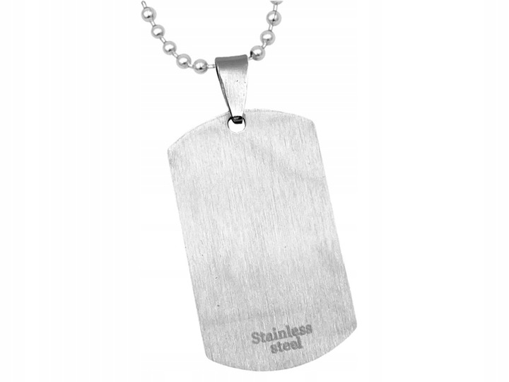 Nieśmiertelnik stal szlachetna z GRAWEREM prezent dla niego dzień chłopaka