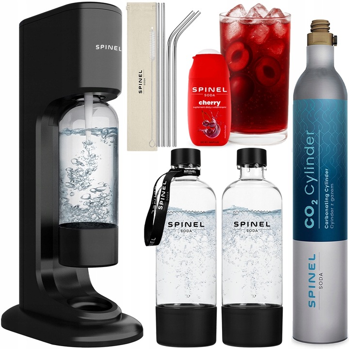 SATURATOR SPINEL SODA BubbleON DO GAZOWANIA WODY - 2x BUTELKI