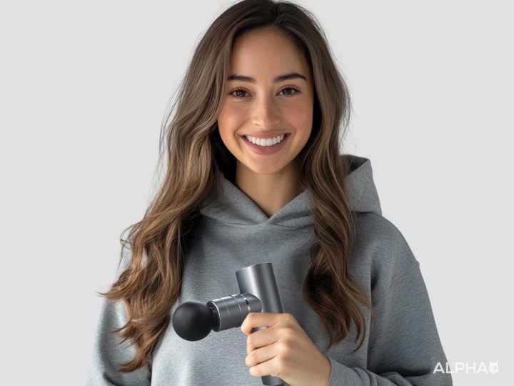 Pistolet do Masażu Alpha Pro TRYB AI 3x2000 mAh - Masażer do Pleców i Ciała