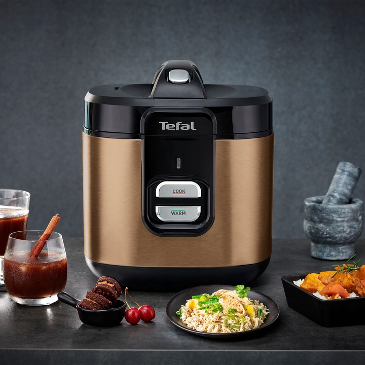 Multicooker ryżowar TEFAL Coppertinto garnek elektryczny 700W 2l