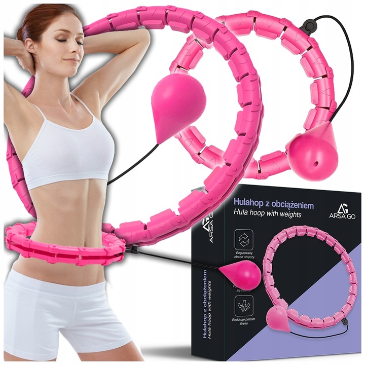 HULA HOP Z OBCIĄŻENIEM ODCHUDZAJĄCE Z OBCIĄŻNIKIEM SMART HULAHOP PLUS
