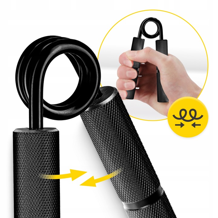 ŚCISKACZ DO RĄK DŁONI ANTYPOŚLIZGOWY TRENING DUŻY OPÓR DO 113 kg