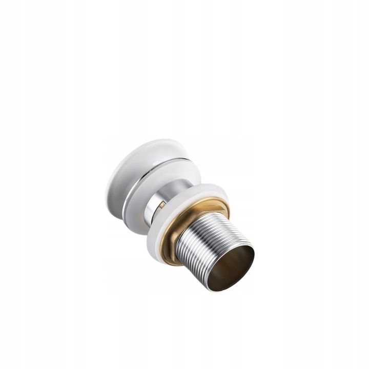 KOREK DO UMYWALKI CERAMICZNY Biały umywalkowy z przelewem