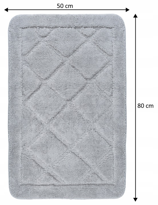 Dywanik Łazienkowy 50x80cm Miękki Puszysty Soft Antypoślizgowy do