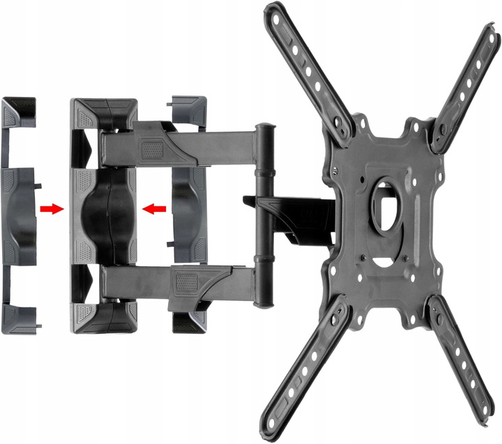 UCHWYT DO TELEWIZORA TV 32-55" WIESZAK REGULOWANY ŚCIENNY + CZĘŚCI