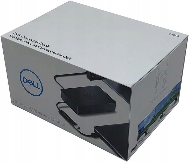 Nowa STACJA DOKUJĄCA DELL D6000 2 monitory 4K + zasilacz 130w