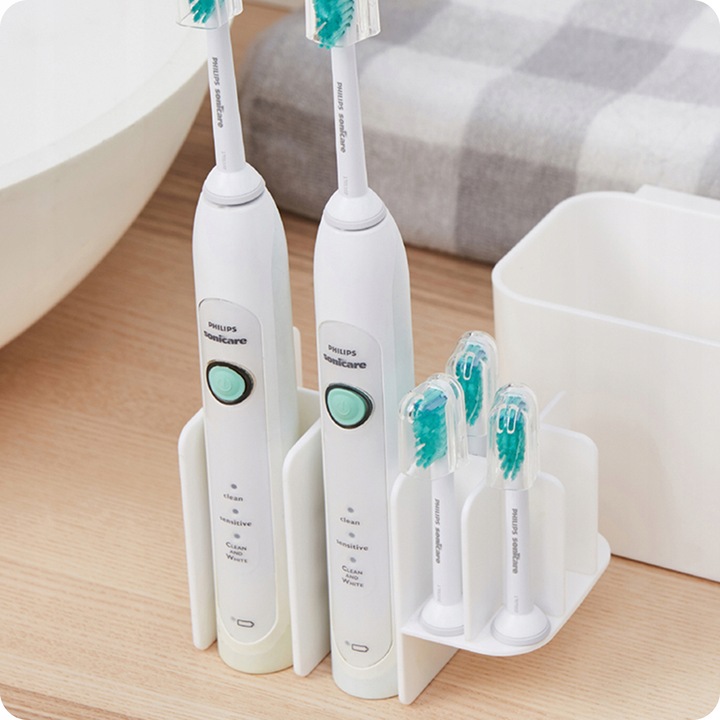 Uchwyt na szczoteczki do zębów Organizer Łazienkowy Pojemnik Wieszak Kubek