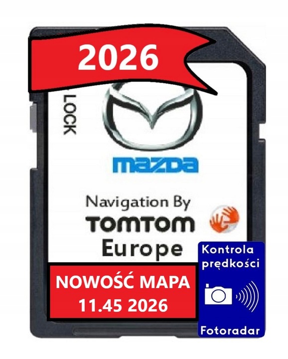 MAPA MAZDA NB1 6 CX-5 CX-9 KARTA 11.45 EUROPA NOWOŚĆ 2026