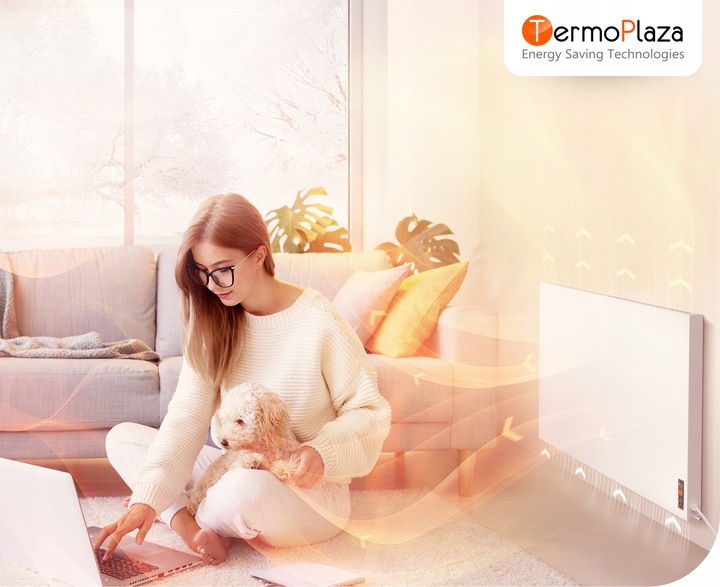 Grzejnik konwektorowy na podczerwień 2w1 750W 20m2 promiennik