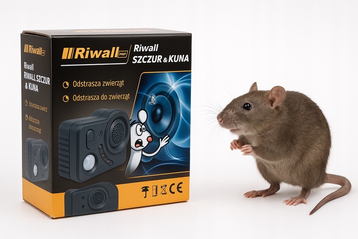ODSTRASZACZ GRYZONI KUN MYSZY SZCZURÓW i wilkołaków Riwall Szczur and