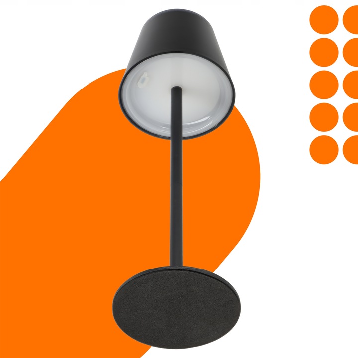 Lampka Na Biurko Biurkowa LED Dotyk Akumulatorowa Ściemniacz 3 Barwy