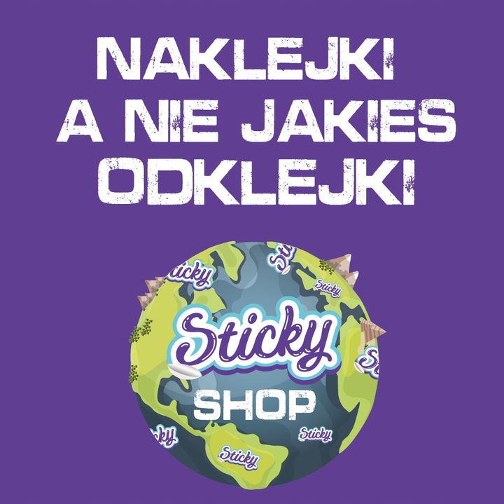 Naklejki z logo własnym nadrukiem WODOODPORNE