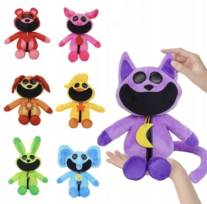 MASKOTKA 8 x KOMPLET Poppy Playtime Smiling Critters UŚMIECHNIĘTE ZWIERZĘTA