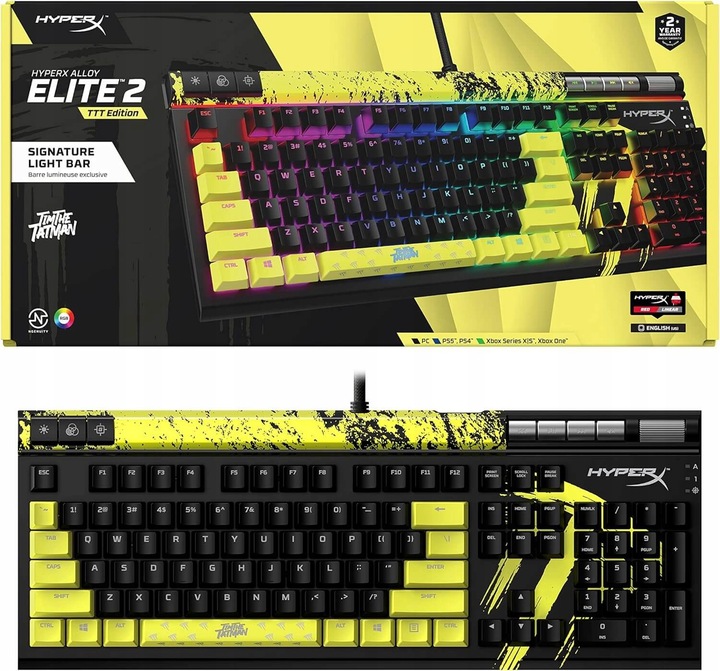 KLAWIATURA MECHANICZNA HyperX ALLOY Elit2 RGB TimTheTatman EDITION