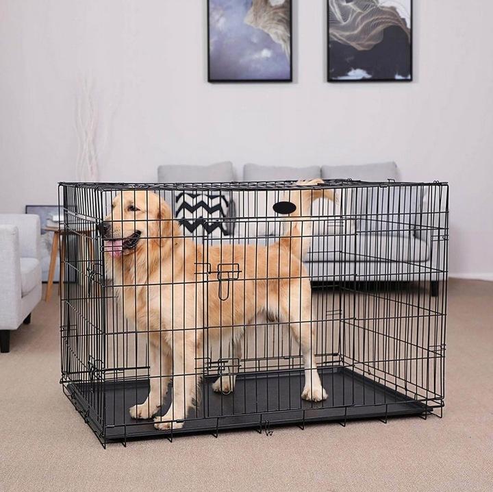 KLATKA METALOWA KENNELOWA TRANSPORTER DLA PSA KOTA ZWIERZĄT XL