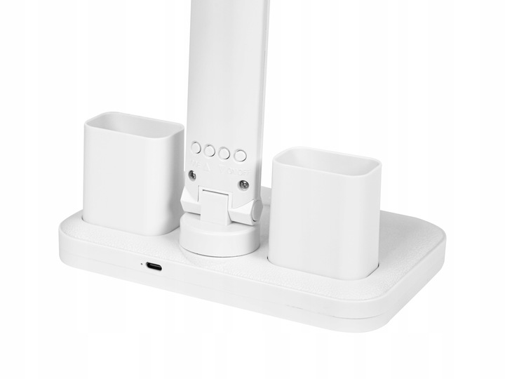 PODWÓJNA LAMPKA BIURKOWA LED Z WYŚWIETLACZEM ZEGAR DATA ORGANIZER TEMP