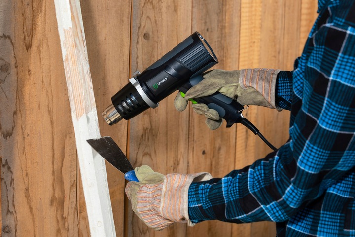 OPALARKA ELEKTRYCZNA MOCNA Z REGULACJĄ 2 BIEGI MAX 600°C + 4 DYSZE