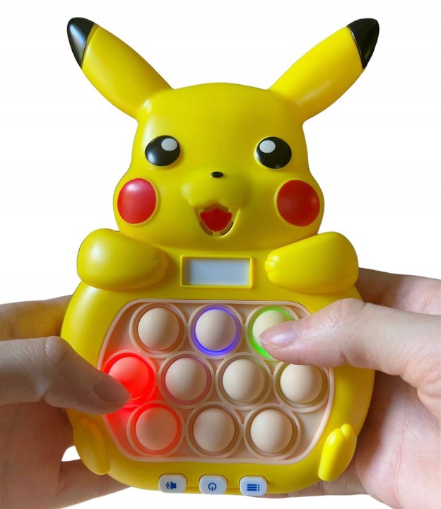 GRA ZRĘCZNOŚCIOWA POP IT ANTYSTRESOWA ELEKTRYCZNA, KOLOROWE PODŚWIETLENIE!