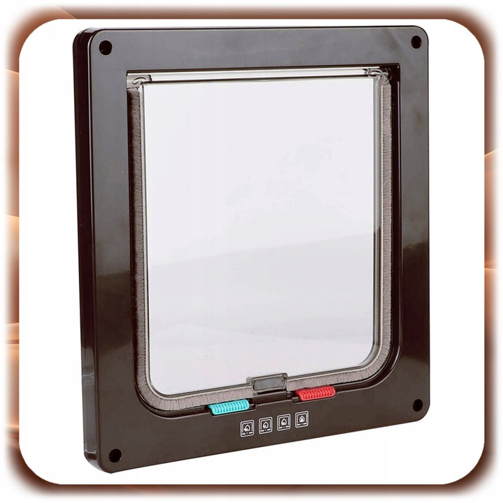 DRZWICZKI WAHADŁOWE DLA KOTA PSA DWUSTRONNE KLAPĄ 4SPOSOBY 4WAY XL +SZABLON