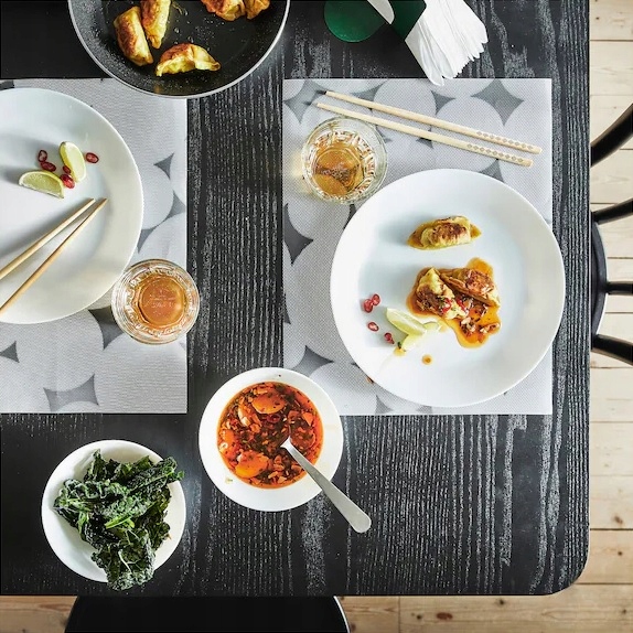 IKEA OFTAST ZESTAW TALERZY I MISEK ZASTAWA 32 SZT