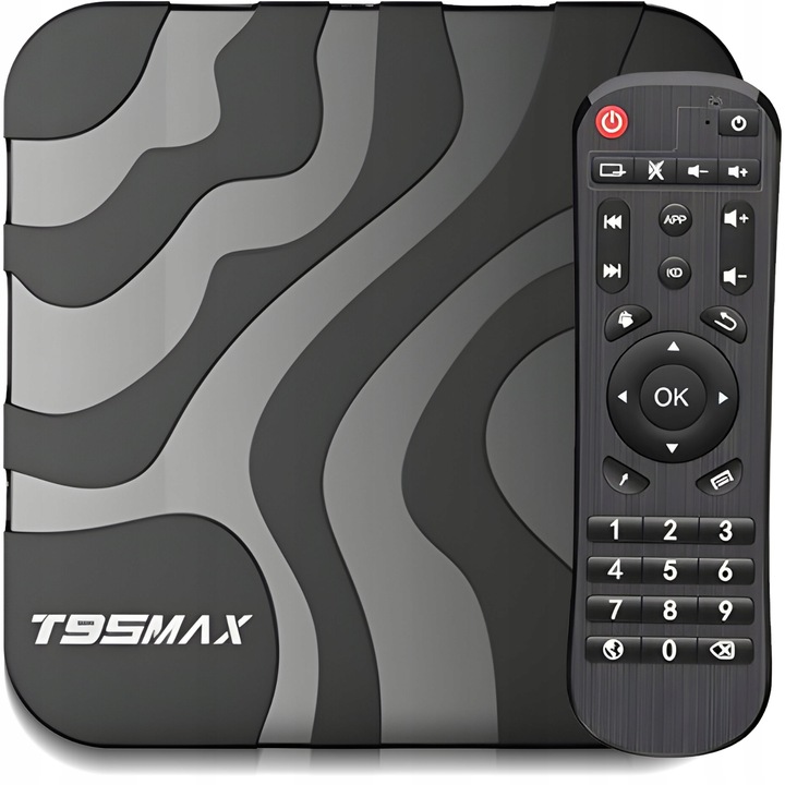 SMART TV BOX ANDROID 9 64BIT 6K WIFI 802.11N HDR + PILOT WEJŚCIE LAN