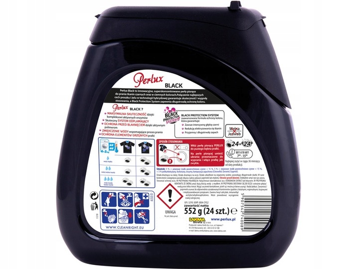 Kapsułki do prania PERLUX Black 24 szt.