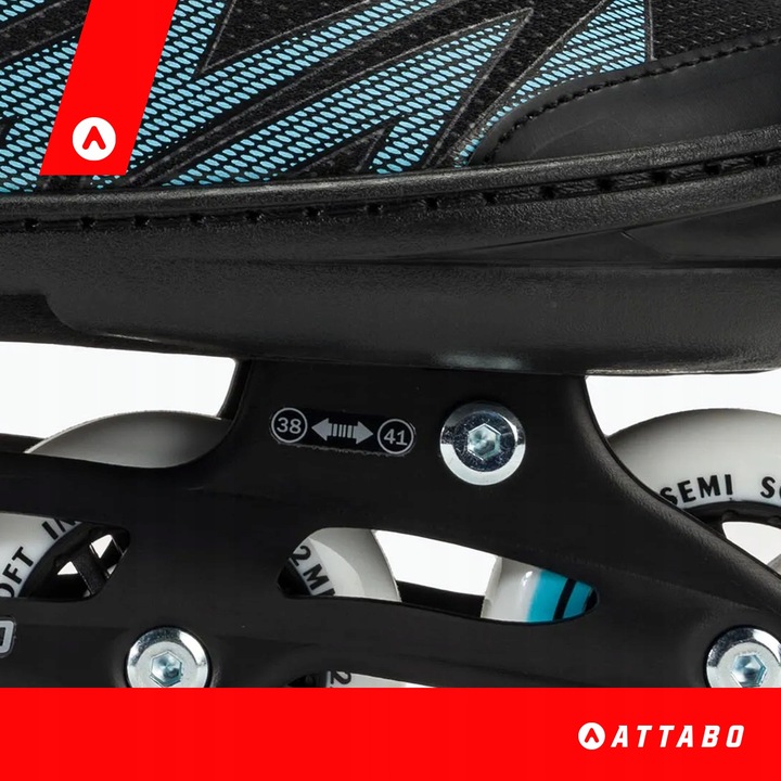 Łyżworolki dziecięce ATTABO 2w1 rolki i łyżwy Kylo L (38-41) Regulowane