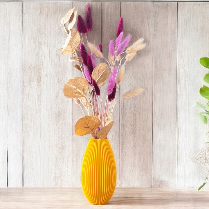 Wazon nietłukący 20 cm skandynawski Nowoczesny wazon 3D sztuczne kwiaty