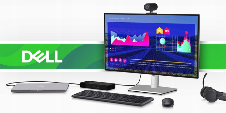 UNIWERSALNA STACJA DOKUJĄCA DELL WD15 K17A HDMI DP VGA USB RJ-45 | USB-C